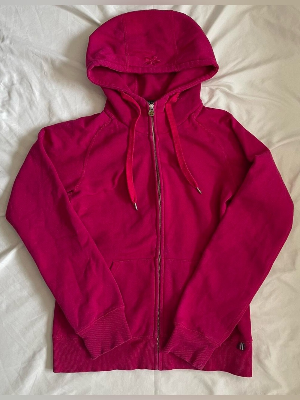 Tuff Athletics pink zip up sweater